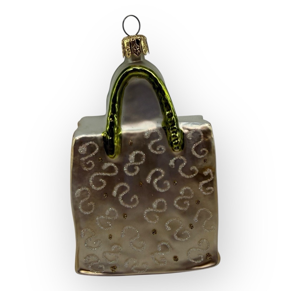 Nordstrom at Home Glass Purse Handbag Christmas Ornament Made in Poland - Picture 7 of 15